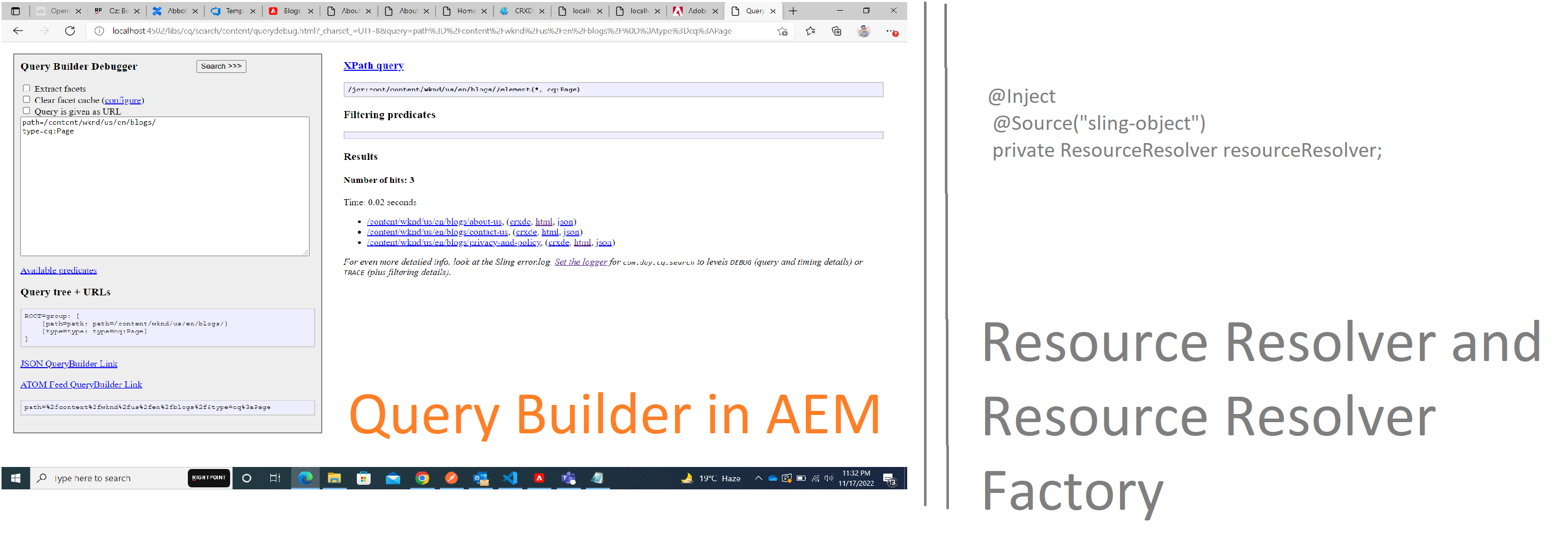 Query Builder Example In Aem